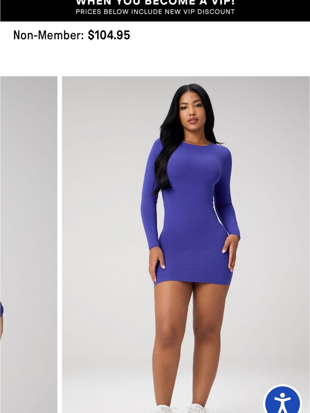 Fabletics long Sleeve mini dress